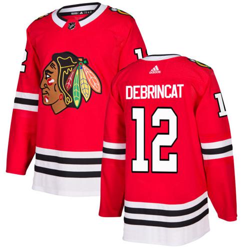 Adidas Men Chicago Blackhawks #12 Alex DeBrincat Red Home Authentic Stitched NHL Jersey->chicago blackhawks->NHL Jersey